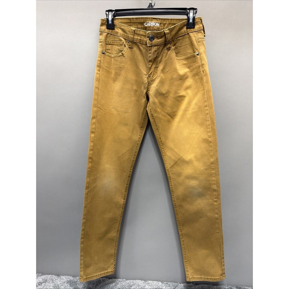 Men's Carbon Brand Skinny Jeans 28x30 Yellow Gold Tone Colored Pants